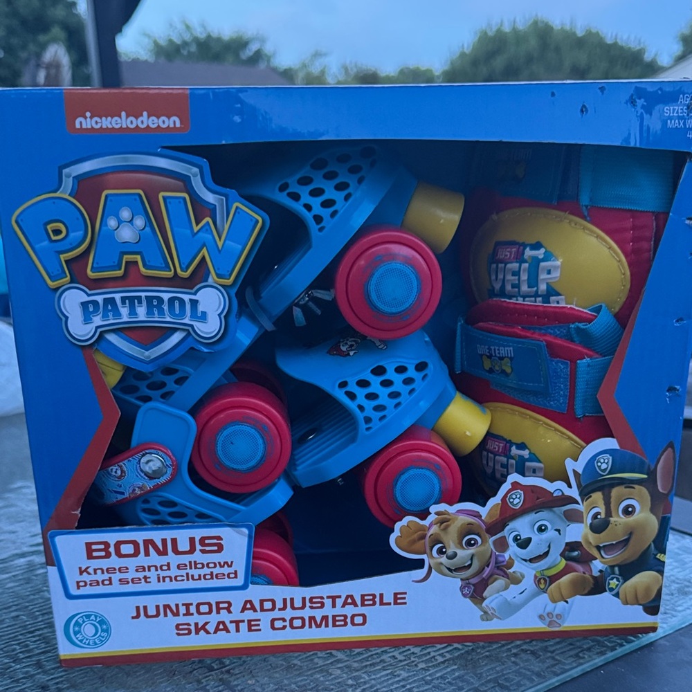 Nickelodeon PAW Patrol Adjustable Skate Set - Blue and Red